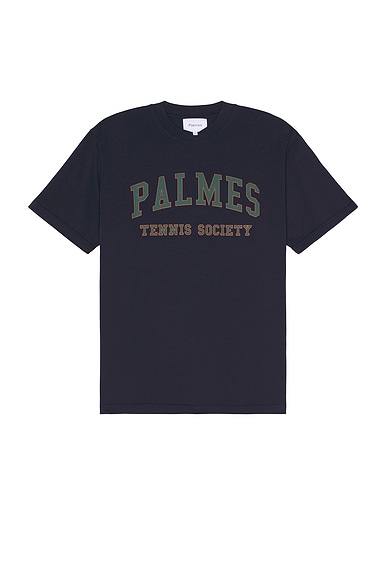 Palmes Ivan T Shirt in Navy