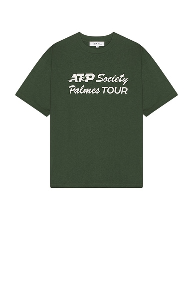 Palmes x ATP T-Shirt in Dark Green