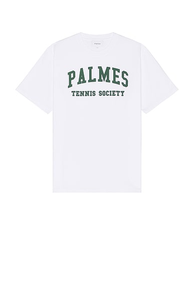 Palmes Ivan T Shirt in White-green