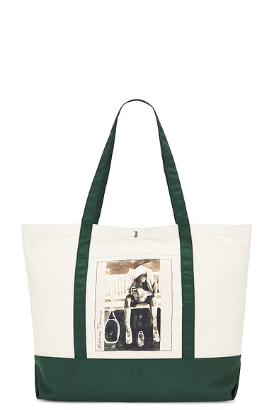 Shop Palmes Roland Xl Tote Bag In Green