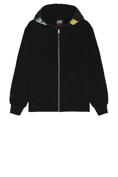 Pleasures x Daft Punk Ram Zip Hoodie in Black