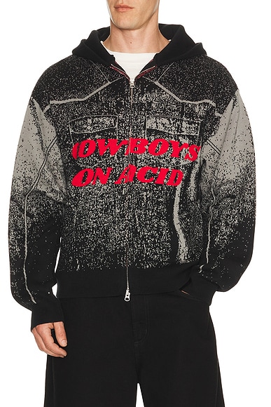 Acid Cowboy Knitted Hoodie