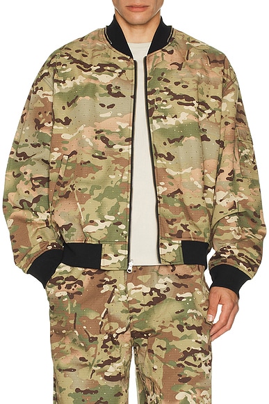 Pleasures Gem Camo Bomber in Camo