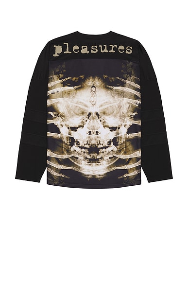 Pleasures X-Ray Hockey Jersey in Black