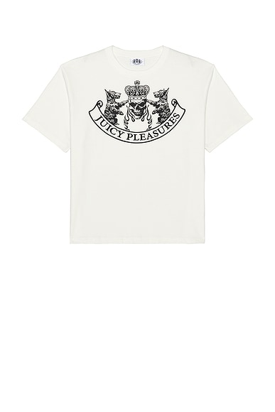 Pleasures Skull Crest Heavyweight Shirt in White