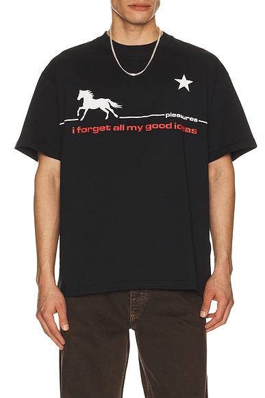 Pleasures Forget T-Shirt in Black