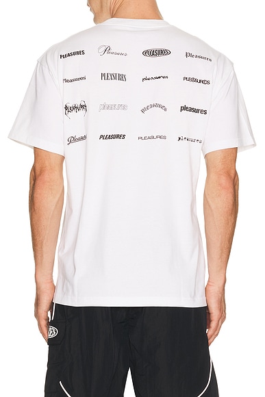 Pleasures Wordmark T-Shirt in White