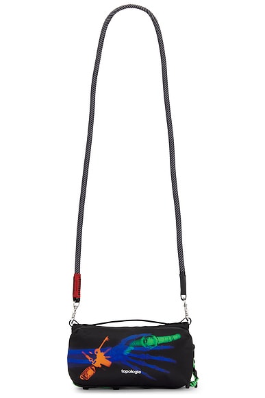 Pleasures x Topologie Sacoche Medium Bag in Black