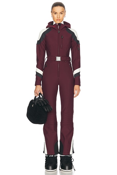 Perfect Moment Allos Ski Suit in Burgundy