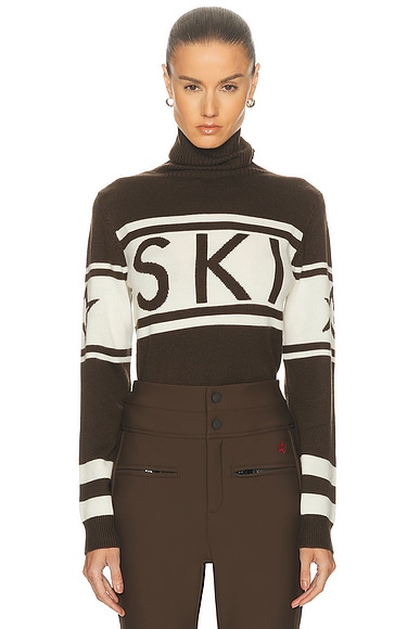 Perfect Moment Schild Sweater in Chocolate Brown