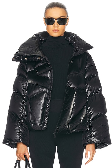 Perfect Moment Ariel Ski Bomber Jacket in Jet Black