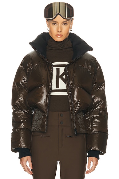 Perfect Moment Auretta Ski Jacket in Chocolate Brown