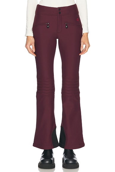 Perfect Moment Aurora High Waist Flare Ski Pant in Burgundy