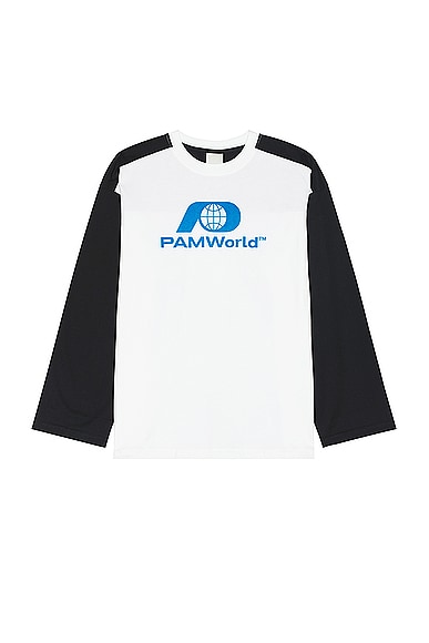P.A.M. Perks and Mini Bi Colour Oversized Tee in Black & White