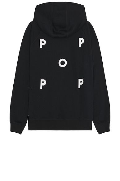 Logo Hooded Sweatshirt in Black/white