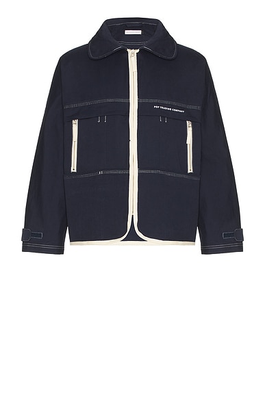 Pop Trading Company New City Jacket in Navy