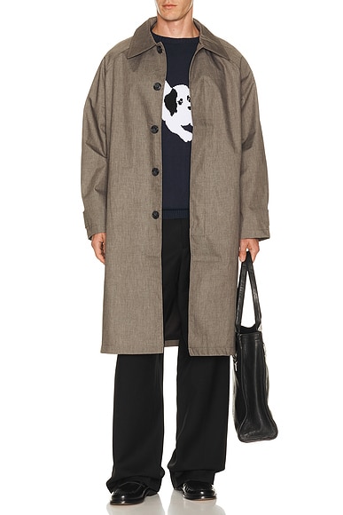 Pop Trading Company Car Coat in Delicioso Heather