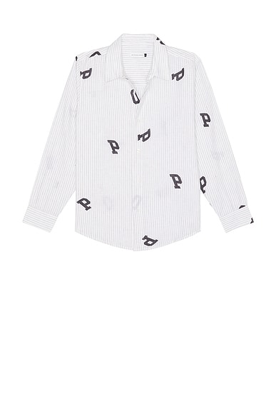 Letters Striped Pop Shirt