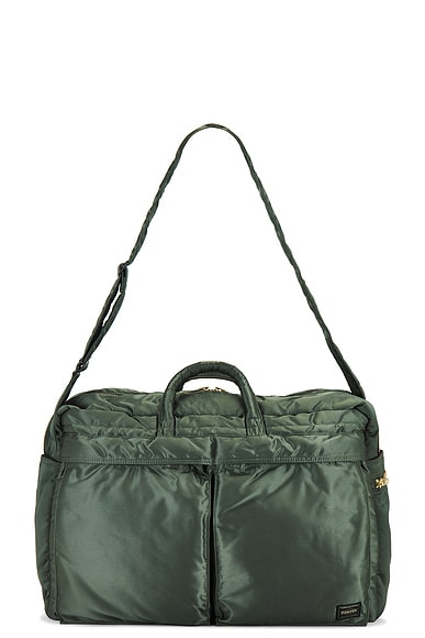 Porter-Yoshida & Co. Tanker 2Way Duffle Bag S in Sage Green