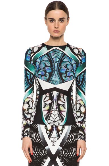 Peter Pilotto Eleni Viscose Top in Laser Green FWRD