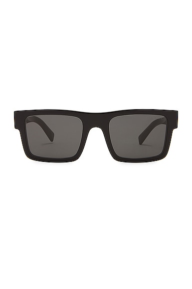 Prada Rectanglular Frame Sunglasses in Black
