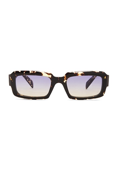 Rectangular Frame Sunglasses in Black