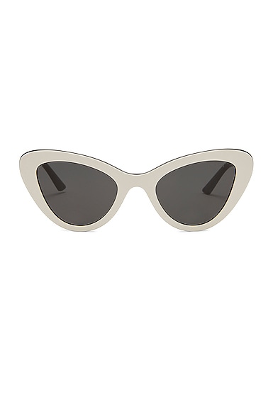 Prada Cat Eye Sunglasses in White
