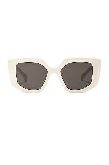 Prada Rectangular Sunglasses in White