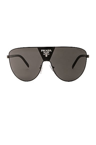 Prada Shield Sunglasses in Black