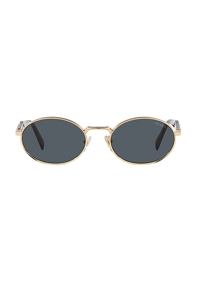 Prada Round Sunglasses in Gold