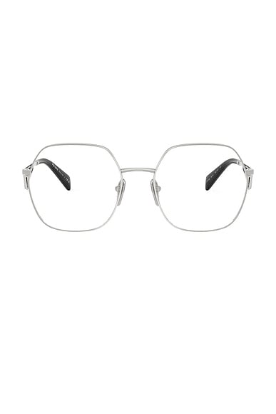 Prada Square Eyeglasses in Silver