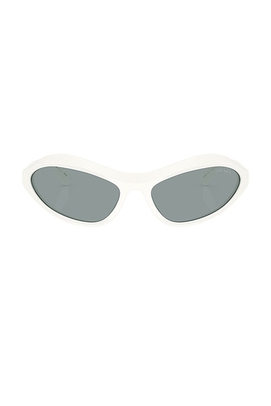 Prada Oval Sunglasses in Talc