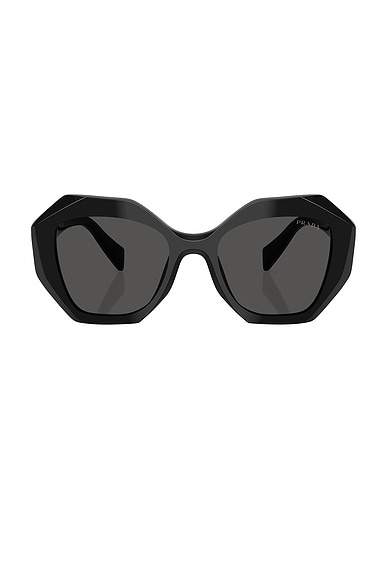 Prada Geometric Sunglasses in Black