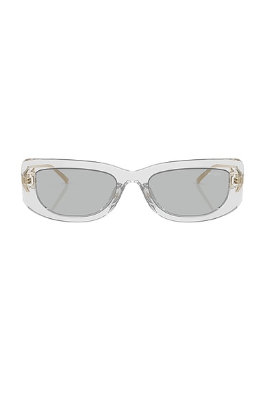 Prada Rectangular Sunglasses in Transparent