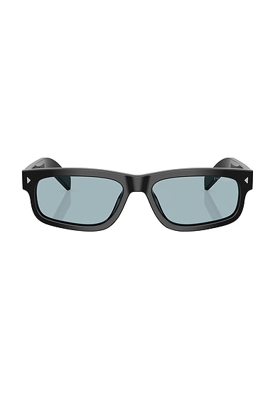 Prada Rectangular Sunglasses in Black