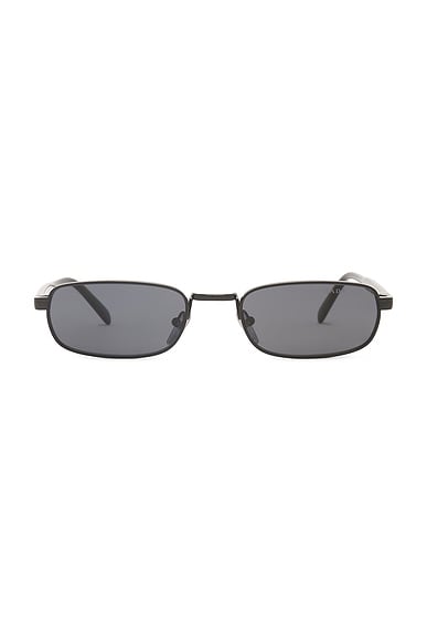 ずっと気になってた Acne Studios Mustang Sunglasses in Black | FWRD 小物