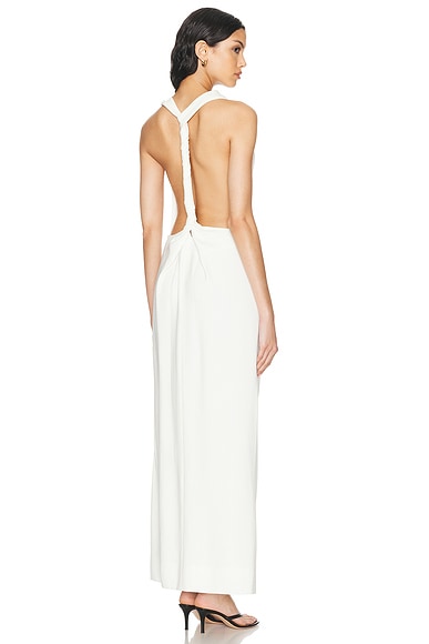 Proenza Schouler Selena Twist Back Dress in White