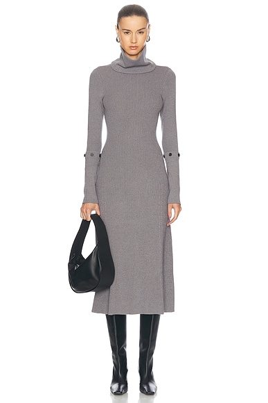 Nanushka Mahali Sweater Dress in Taupe FWRD