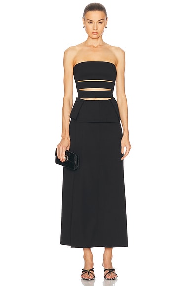 Proenza Schouler Strapless Dress in Black