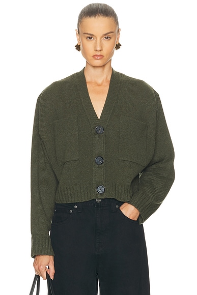 Proenza Schouler Sofia Cardigan in Fatigue