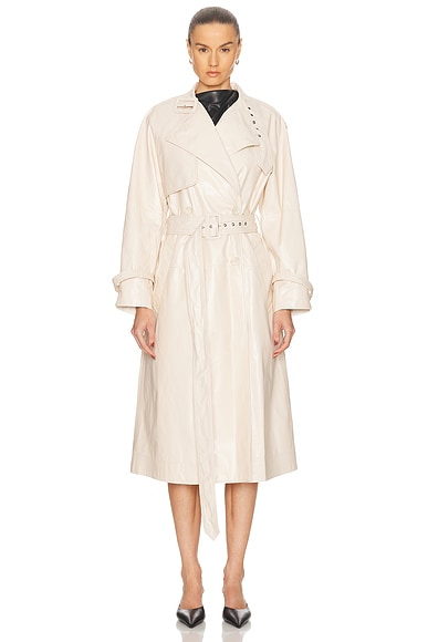 Proenza Schouler Sabina Coat in Ecru
