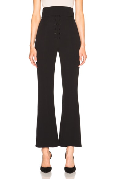 Flared Pant with Cummberbund