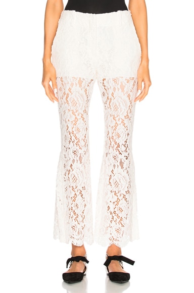 Corded Lace Flared Pants