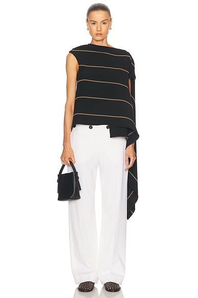 Proenza Schouler Sutton Top in Black Multi