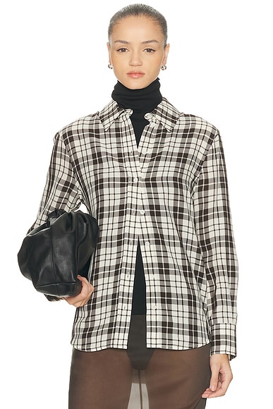Proenza Schouler Bronwen Top in Bark Multi