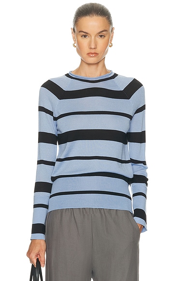 Proenza Schouler Gia Top in Blue Multi