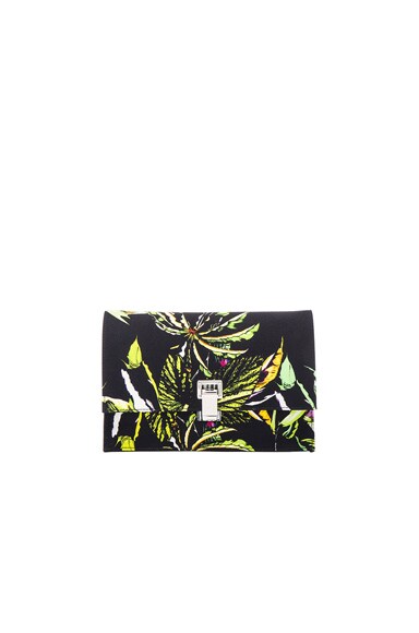 Small Floral Print Satin Lunch Bag