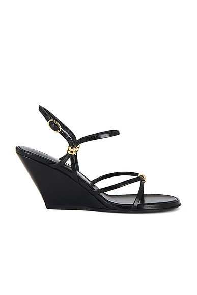 Proenza Schouler Coil Wedge Sandal in Black