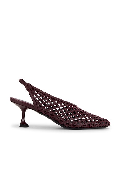 Tee Perforated Slingback Pump
