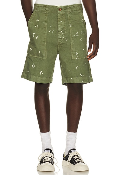 President's Bermuda Fatigue Dust Shorts in Olive